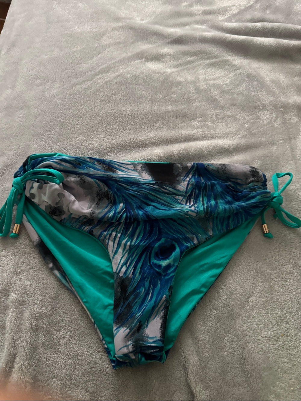 peacock bikini bottoms